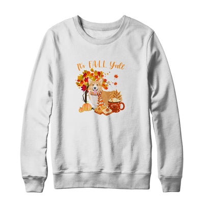 Its Fall Yall Corgi Dog Halloween Autumn T-Shirt & Sweatshirt | Teecentury.com