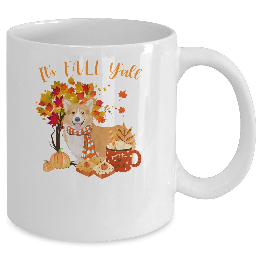 Its Fall Yall Corgi Dog Halloween Autumn Mug Coffee Mug | Teecentury.com