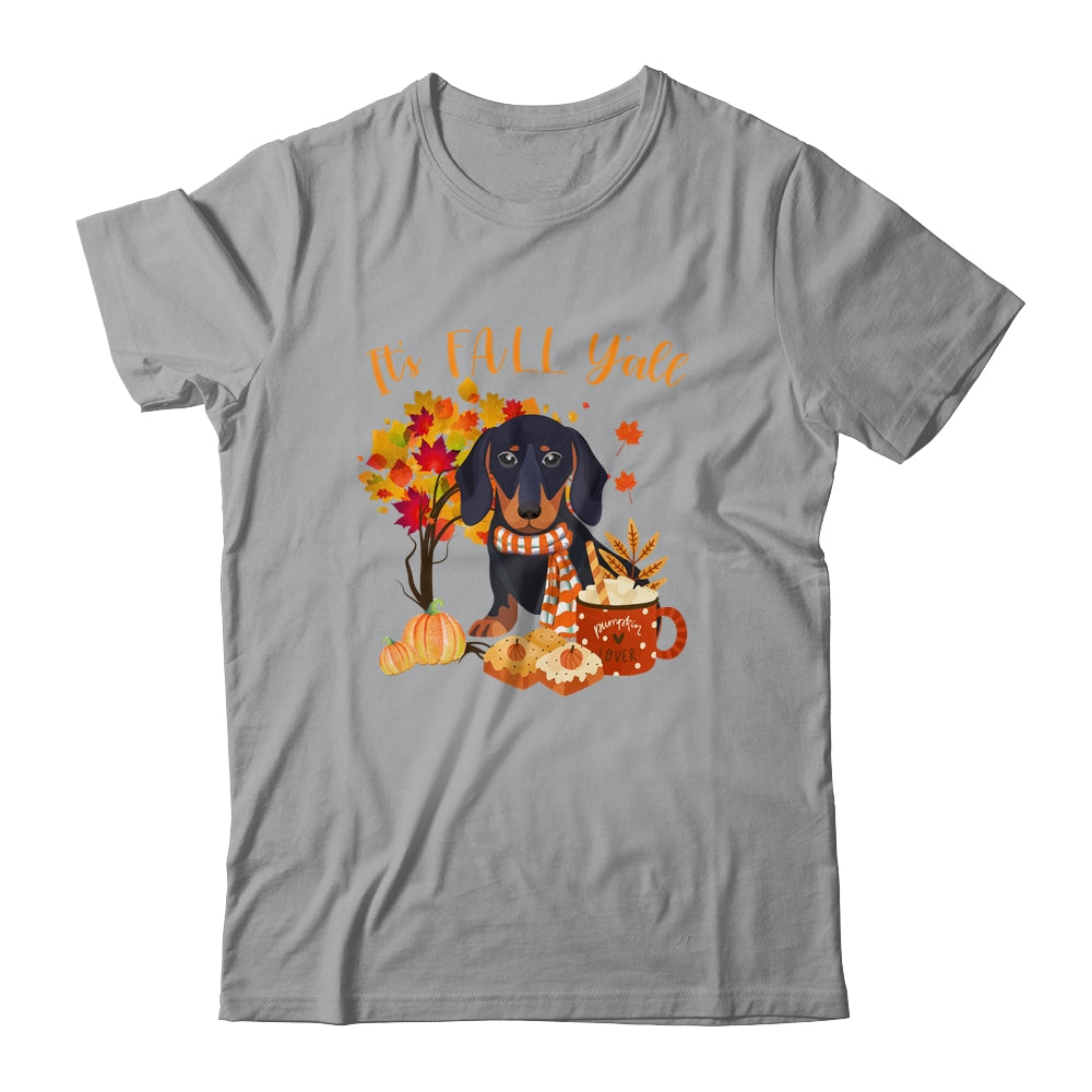 Its Fall Yall Dachshund Dog Halloween Autumn T-Shirt & Sweatshirt | Teecentury.com
