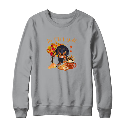 Its Fall Yall Dachshund Dog Halloween Autumn T-Shirt & Sweatshirt | Teecentury.com