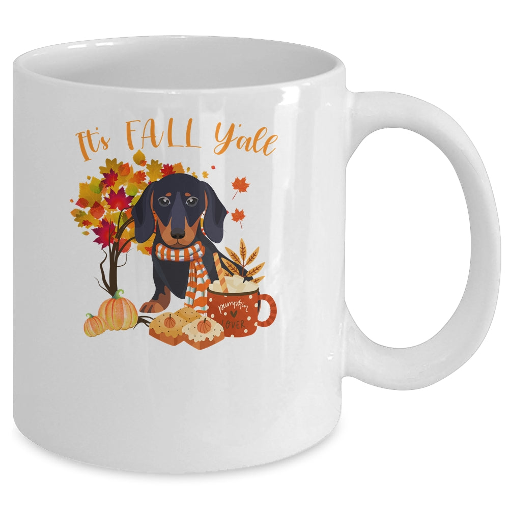 Its Fall Yall Dachshund Dog Halloween Autumn Mug Coffee Mug | Teecentury.com