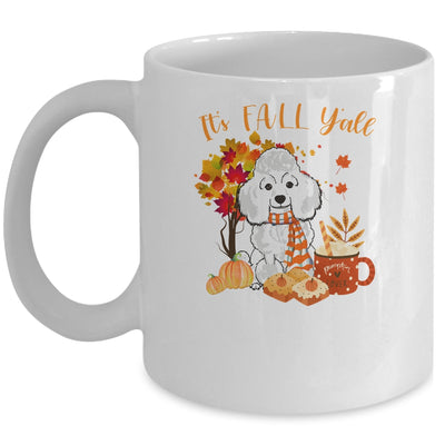 Its Fall Yall Poodle Dog Halloween Autumn Mug Coffee Mug | Teecentury.com