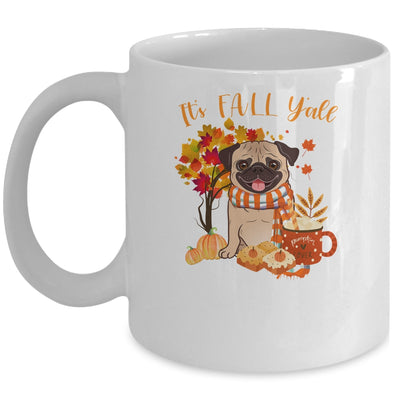Its Fall Yall Pug Dog Halloween Autumn Mug Coffee Mug | Teecentury.com