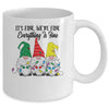 Its Fine Were Fine Everything is Fine Gnome Christmas Lights Mug Coffee Mug | Teecentury.com