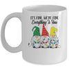 Its Fine Were Fine Everything is Fine Gnome Christmas Lights Mug Coffee Mug | Teecentury.com