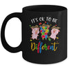 Its Ok To Be Different Pigs Autism Awareness Month Mug Coffee Mug | Teecentury.com