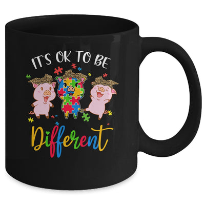 Its Ok To Be Different Pigs Autism Awareness Month Mug Coffee Mug | Teecentury.com