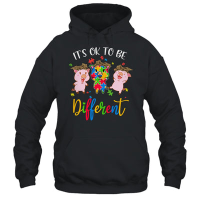 Its Ok To Be Different Pigs Autism Awareness Month T-Shirt & Tank Top | Teecentury.com