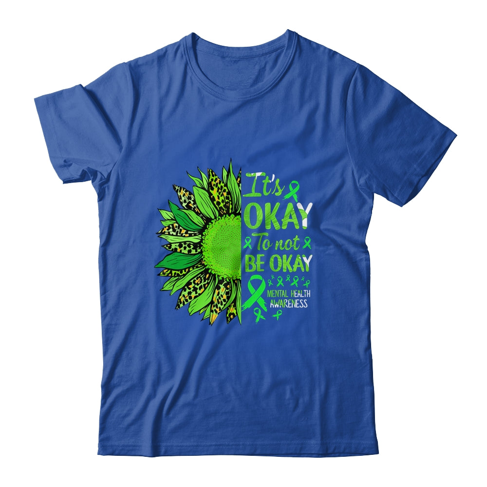 Its Okay To Not Be Okay Sunflower Mental Health Awareness Shirt & Tank Top | teecentury