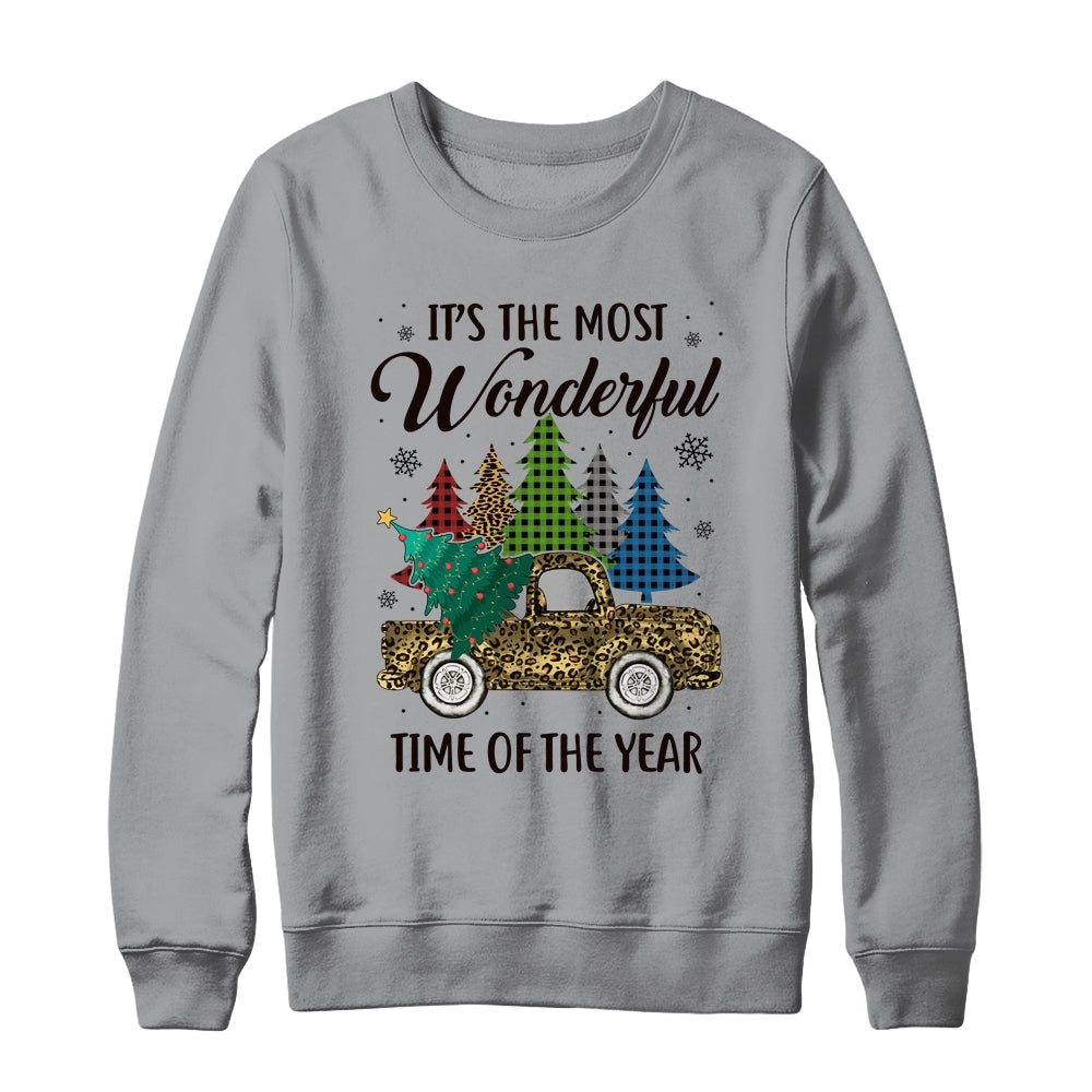 Its The Most Wonderful Time Of The Year Plaid Christmas Tree T-Shirt & Sweatshirt | Teecentury.com