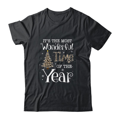 Its The Most Wonderful Time The Year Leopard Plaid Christmas Tree T-Shirt & Sweatshirt | Teecentury.com