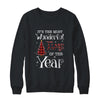 Its The Most Wonderful Time The Year Red Plaid Christmas Tree T-Shirt & Sweatshirt | Teecentury.com