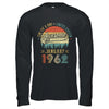 January 1962 Vintage 60 Years Old Retro 60th Birthday T-Shirt & Hoodie | Teecentury.com