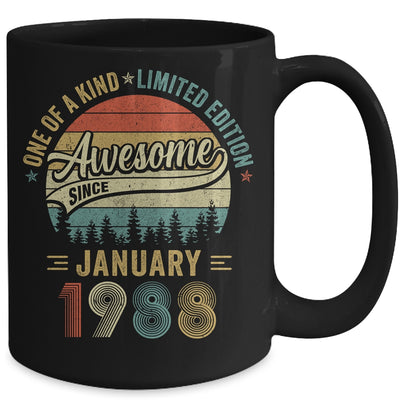 January 1988 Vintage 35 Years Old Retro 35th Birthday Mug | teecentury