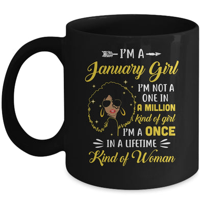 January Birthday Gifts I'm A Queen Black Women Girl Mug Coffee Mug | Teecentury.com
