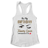 January Birthday Leopard It's My Birthday January Queen T-Shirt & Tank Top | Teecentury.com