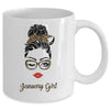 January Girl Woman Lips Eyes Lady Leopard Birthday Gift Mug Coffee Mug | Teecentury.com