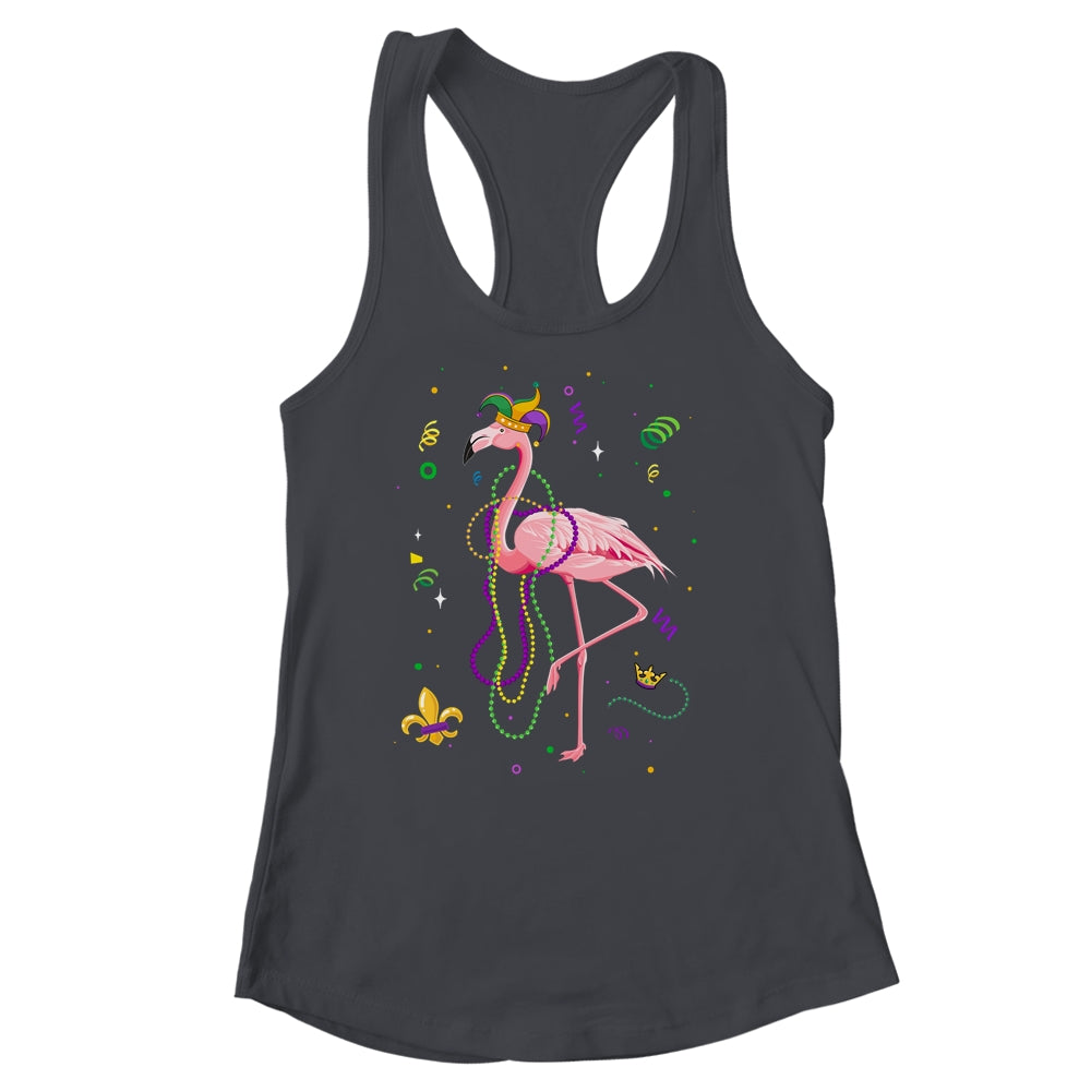 Jester Flamingo Beads Mardi Gras Party Parade Girls Shirt & Tank Top | teecentury