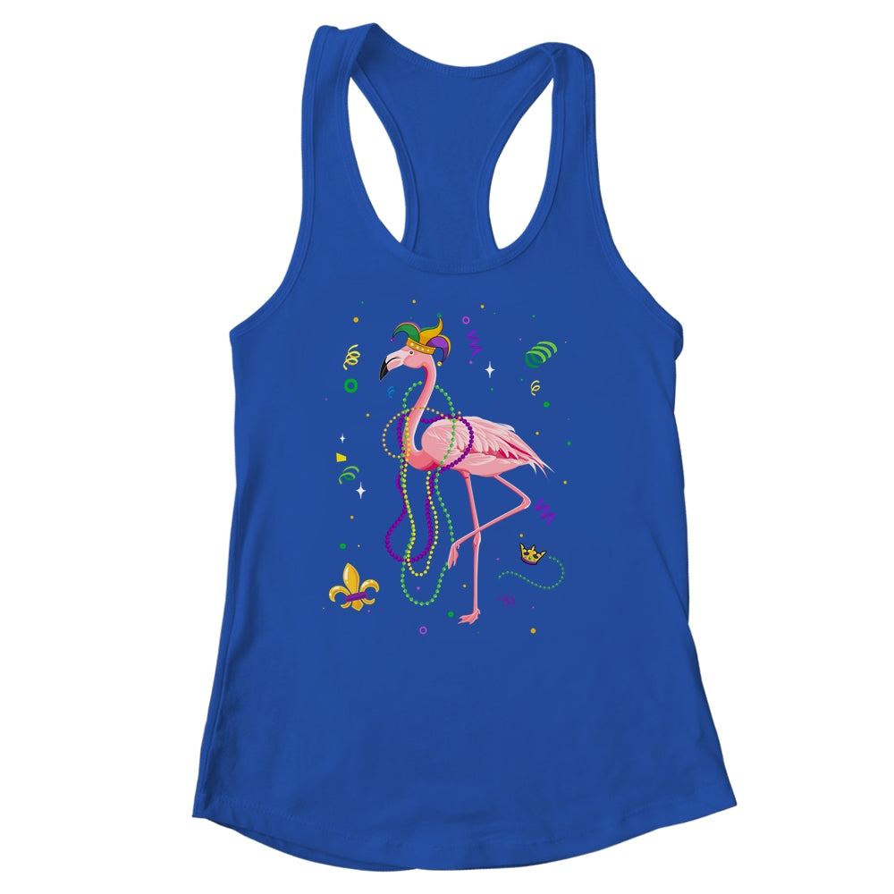 Jester Flamingo Beads Mardi Gras Party Parade Girls Shirt & Tank Top | teecentury