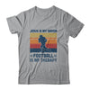 Jesus Is My Savior Football Is My Therapy Vintage Christian Gift T-Shirt & Hoodie | Teecentury.com