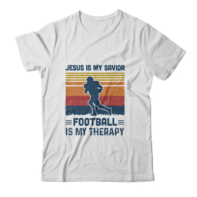 Jesus Is My Savior Football Is My Therapy Vintage Christian Gift T-Shirt & Hoodie | Teecentury.com