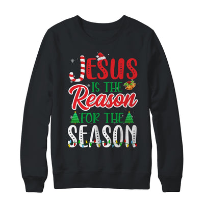 Jesus Is The Reason For The Season Christian Candy Xmas T-Shirt & Sweatshirt | Teecentury.com