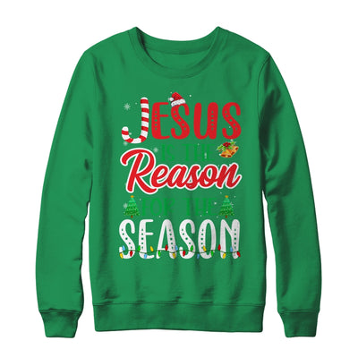 Jesus Is The Reason For The Season Christian Candy Xmas T-Shirt & Sweatshirt | Teecentury.com