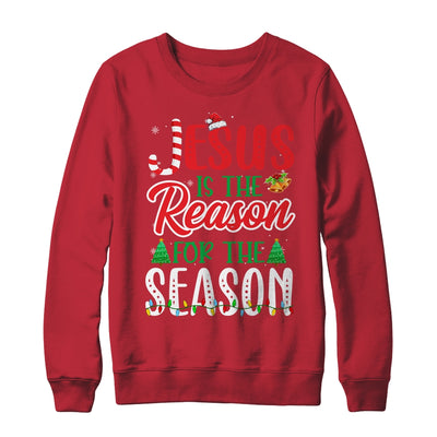 Jesus Is The Reason For The Season Christian Candy Xmas T-Shirt & Sweatshirt | Teecentury.com