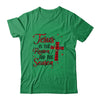 Jesus Is The Reason For The Season Plaid Christian Christmas T-Shirt & Sweatshirt | Teecentury.com