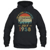 July 1958 Vintage 65 Years Old Retro 65th Birthday Shirt & Hoodie | teecentury