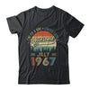 July 1967 Vintage 55 Years Old Retro 55th Birthday T-Shirt & Hoodie | Teecentury.com