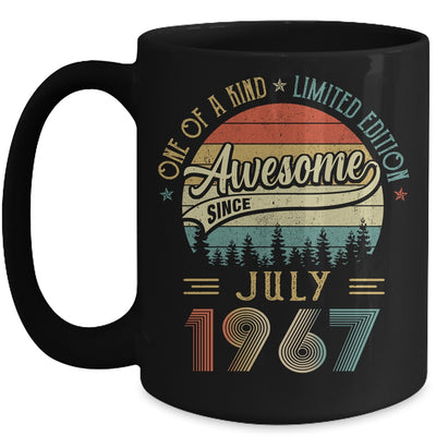 July 1967 Vintage 55 Years Old Retro 55th Birthday Mug Coffee Mug | Teecentury.com
