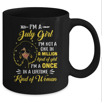 July Birthday Gifts I'm A Queen Black Women Girl Mug Coffee Mug | Teecentury.com