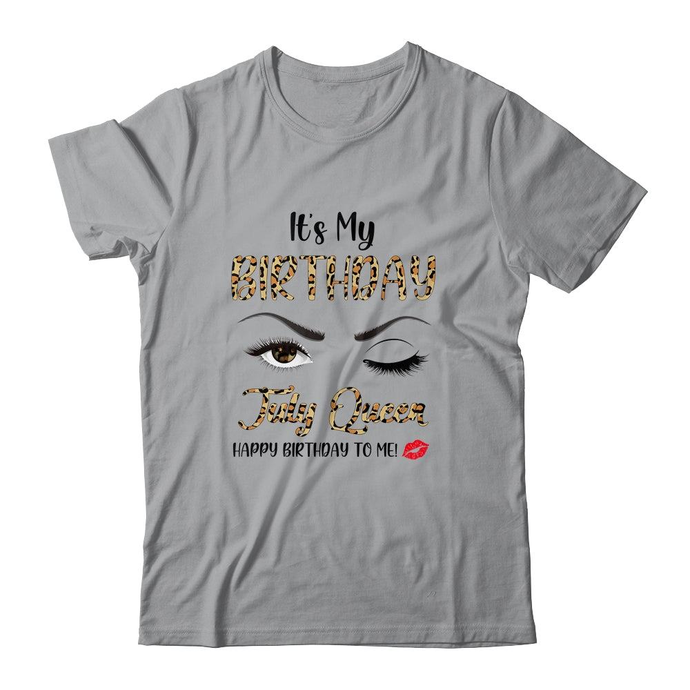 July Birthday Leopard It's My Birthday July Queen T-Shirt & Tank Top | Teecentury.com