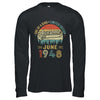 June 1948 Vintage 75 Years Old Retro 75th Birthday Shirt & Hoodie | teecentury