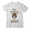 June Birthday Girl Queen Messy Bun Its My Birthday Leopard T-Shirt & Tank Top | Teecentury.com