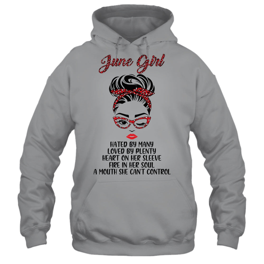 June Girl Hated By Many Loved By Plenty Leopard Women T-Shirt & Tank Top | Teecentury.com