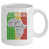 Juneteenth African Independence Day Slave Freedom Black Mug Coffee Mug | Teecentury.com