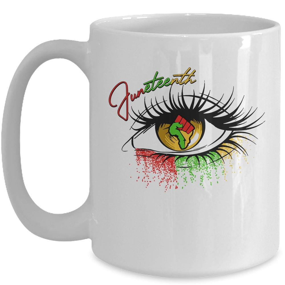 Juneteenth Ancestors Black African American Flag Pride Mug Coffee Mug | Teecentury.com