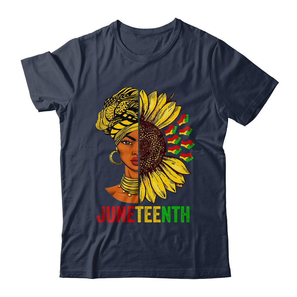 Juneteenth Black History African American Women Sunflower Shirt & Tank Top | teecentury