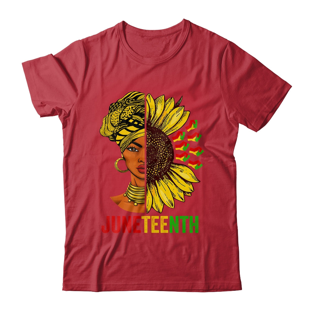 Juneteenth Black History African American Women Sunflower Shirt & Tank Top | teecentury