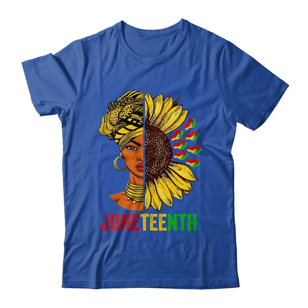 Juneteenth Black History African American Women Sunflower Shirt & Tank Top | teecentury
