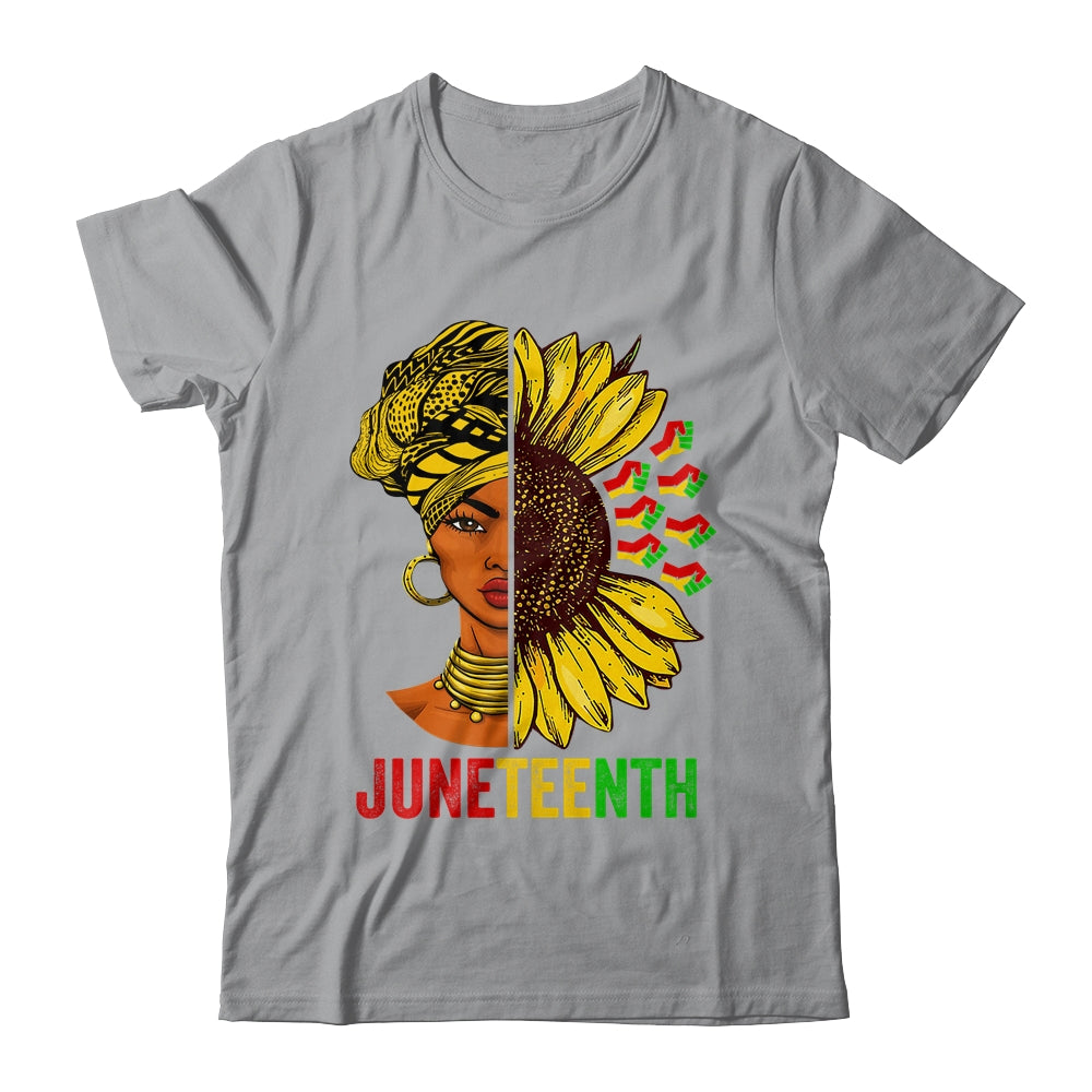 Juneteenth Black History African American Women Sunflower Shirt & Tank Top | teecentury