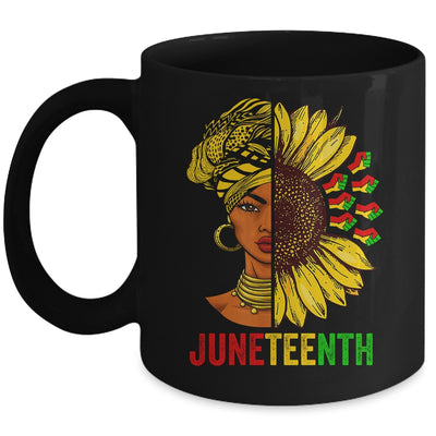 Juneteenth Black History African American Women Sunflower Mug | teecentury