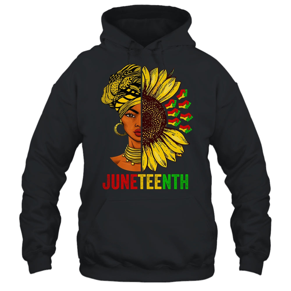 Juneteenth Black History African American Women Sunflower Shirt & Tank Top | teecentury