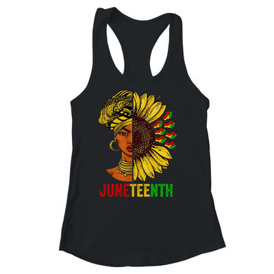Juneteenth Black History African American Women Sunflower Shirt & Tank Top | teecentury
