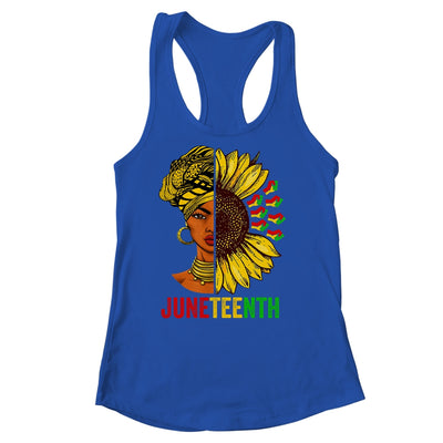 Juneteenth Black History African American Women Sunflower Shirt & Tank Top | teecentury