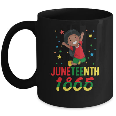 Juneteenth Celebrating 1865 Cute Black Boys Mug Coffee Mug | Teecentury.com