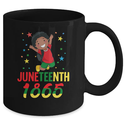 Juneteenth Celebrating 1865 Cute Black Boys Mug Coffee Mug | Teecentury.com