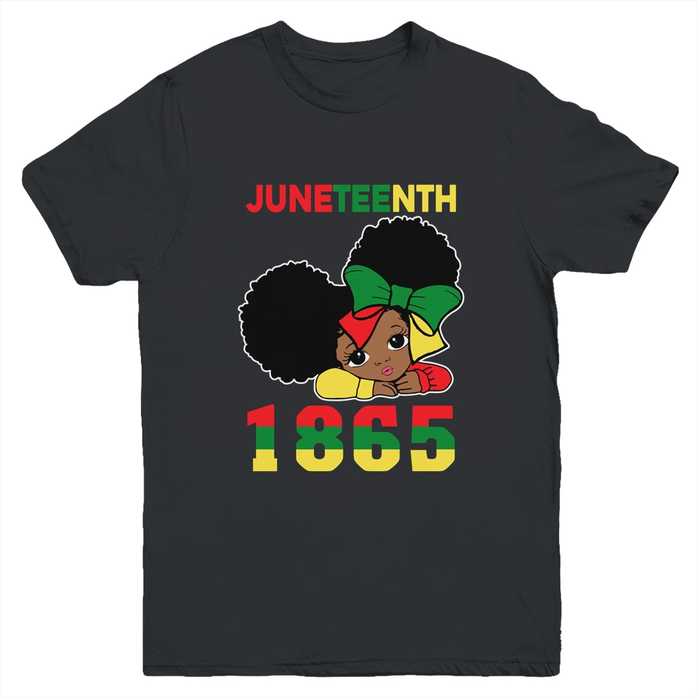 Juneteenth Celebrating 1865 Cute Black Girls Kids Youth Youth Shirt | Teecentury.com
